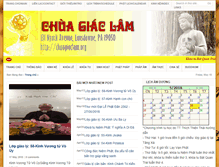 Tablet Screenshot of chuagiaclam.org